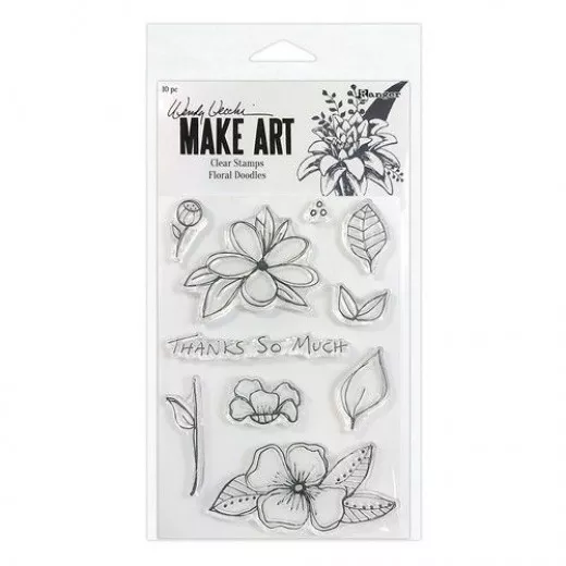 Ranger Wendy Vecchi Clear Stamps - Floral Doodles