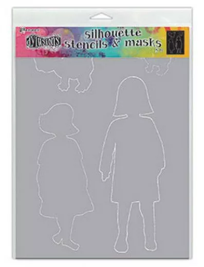 Dylusions Stencils Silhouette - Edith