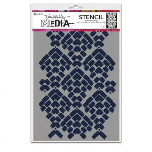 Dina Wakley Media Stencil - Mosaic Cobblestone