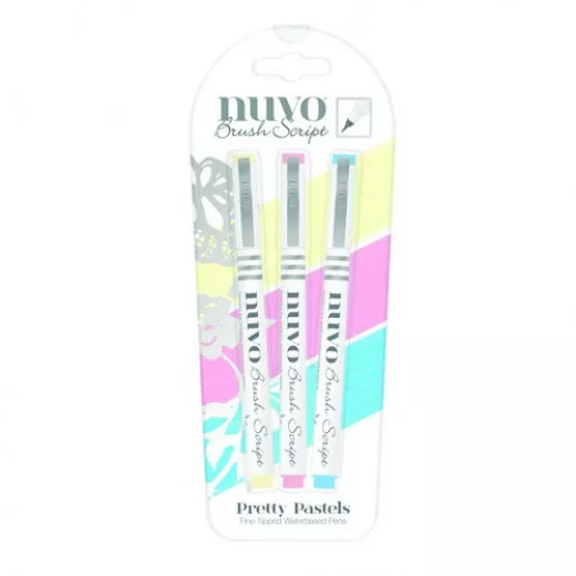 Nuvo Brush Script Pens - Pretty Pastel