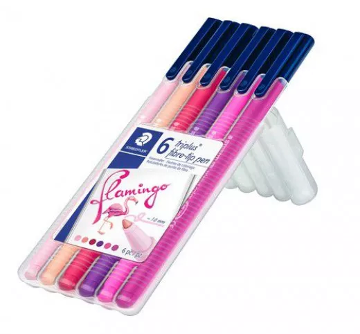 Staedtler Triplus Color Filzstifte - Flamingo (6er Set)