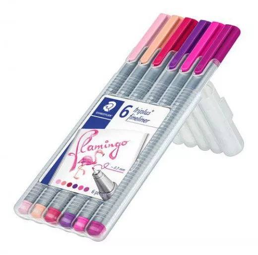 Staedtler Triplus Fineliner - Flamingo (6er)