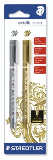 Staedtler metall Marker - Blister Gold und Silber