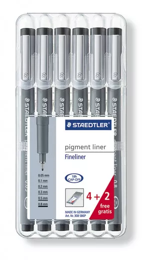 Staedtler Pigment liner Fineliner - Box