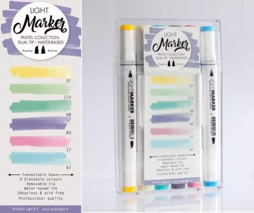 Studio Light Water Based Dual Tip Marker - Pastel