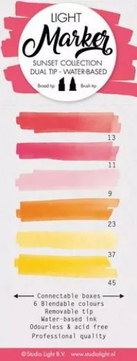 Studio Light Water Based Dual Tip Marker - Sunset