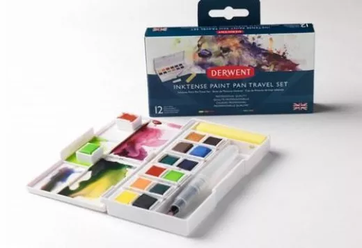 Derwent Inktense Paint Pan Travel Set