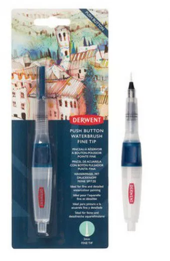 Derwent Push Button Waterbrush Fine