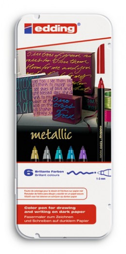 edding-1200 Colorpen Set metallic