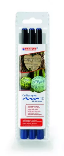 edding-1255 Calligraphy Pen Set stahlblau