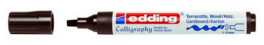 edding-1455 Calligraphy Marker flexibel dunkelbraun