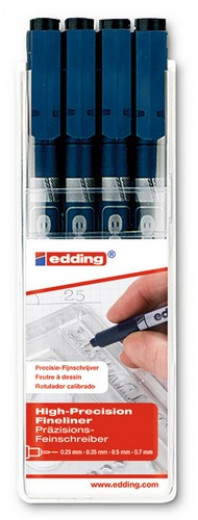 edding-1880 Drawliner Set schwarz