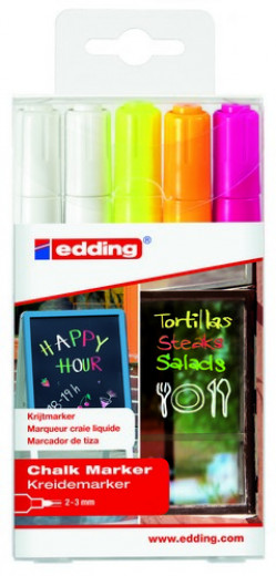 edding-4095 Kreidemarker Set (5 Stifte)