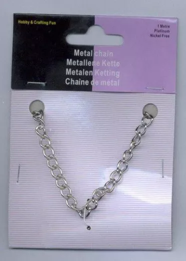 Metall-Kette Silberfarben