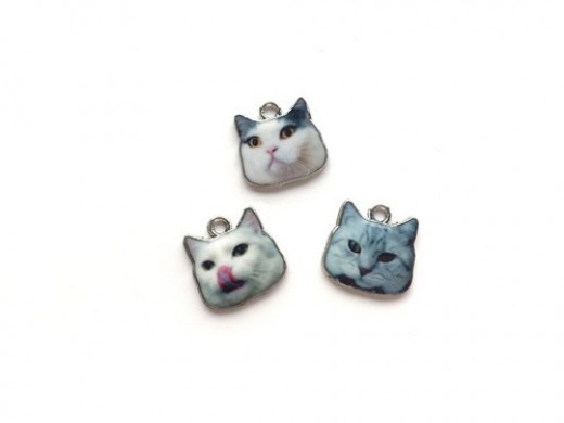 Metall Charms Katzen