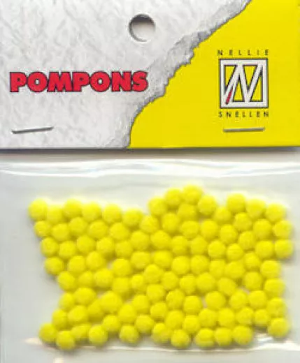 Mini Pompons - gelb