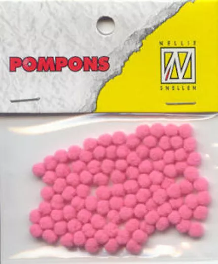 Mini Pompons - Blüten Rosa