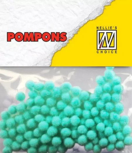 Mini Pompons - Türkis