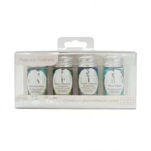 Nuvo Pure Sheen Confetti Set - Peacock Feathers