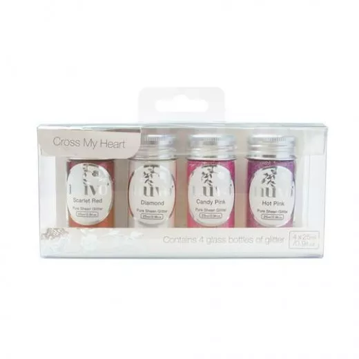 Nuvo Pure Sheen Glitter Set - Cross my Heart