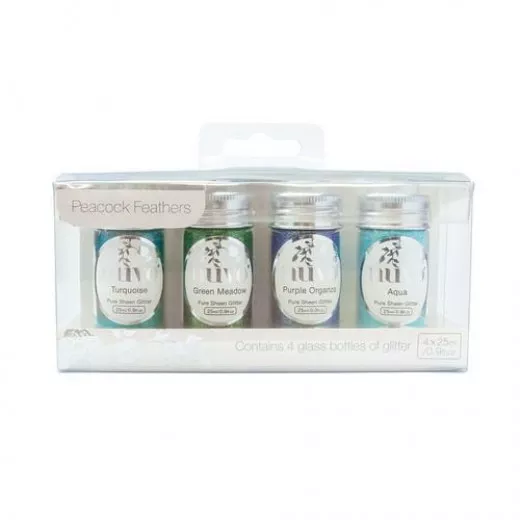 Nuvo Pure Sheen Glitter Set - Peacock Feathers