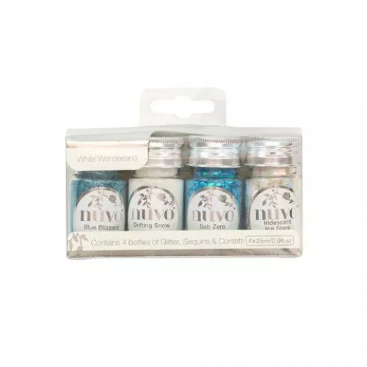 Nuvo Pure Sheen Glitter Set - White Wonderland