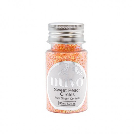 Nuvo Pure Sheen Confetti - sweet peach circles