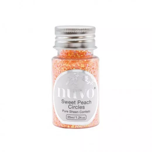 Nuvo Pure Sheen Confetti - sweet peach circles