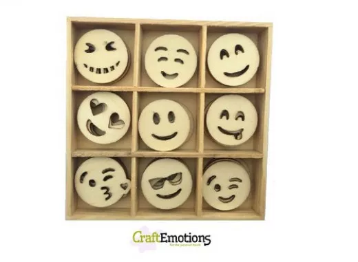 Holzornamente Box - Emoticons