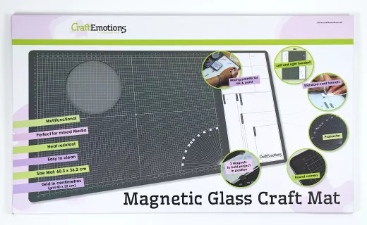 CraftEmotions Glass Craft Mat magnetisch