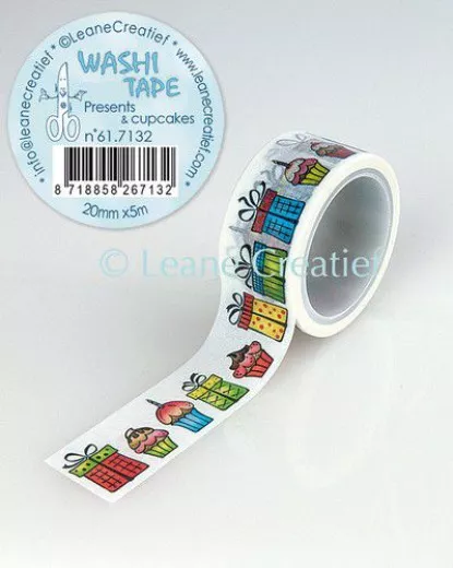 LeCrea Washi Tape - Geschenke und Cupcakes