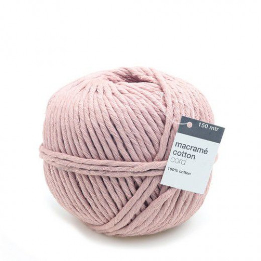 Macrame Baumwollkordel - pink (150m)