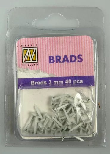 Floral Brads - Weiß