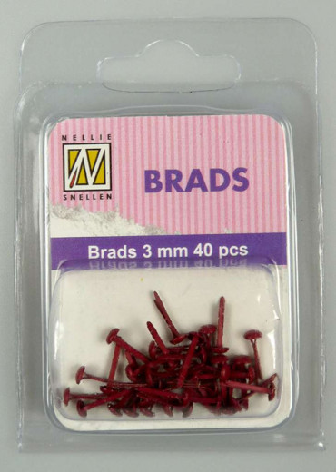 Floral Brads Weihnachten rot 