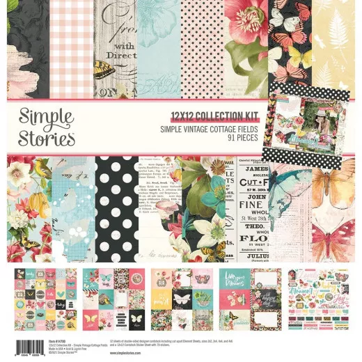 Simple Vintage Cottage Fields 12x12 Collection Kit