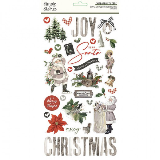 Simple Stories 6x12 Chipboard - Simple Vintage Rustic Christmas