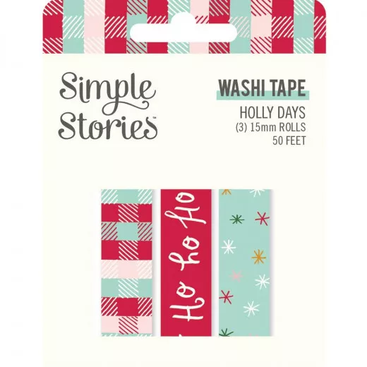 Simple Stories Washi Tape - Holly Days