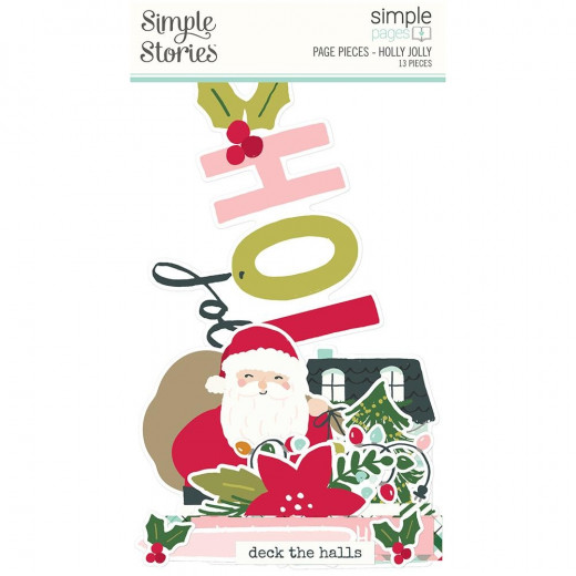 Simple Pages Page Pieces - Holly Jolly