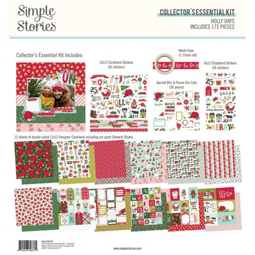 Simple Stories Holly Days 12x12 Collector's Essential Kit