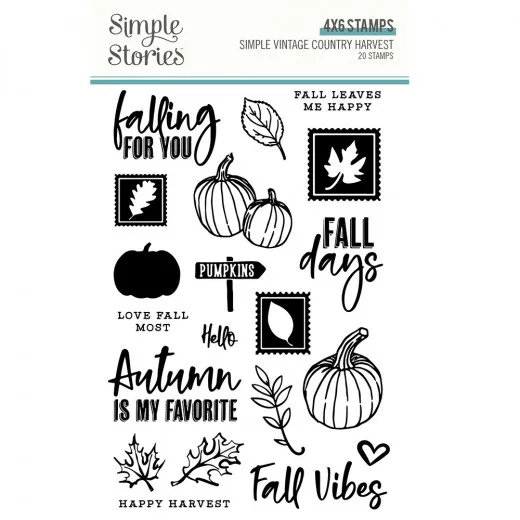 Simple Stories Clear Stamps - Country Harvest