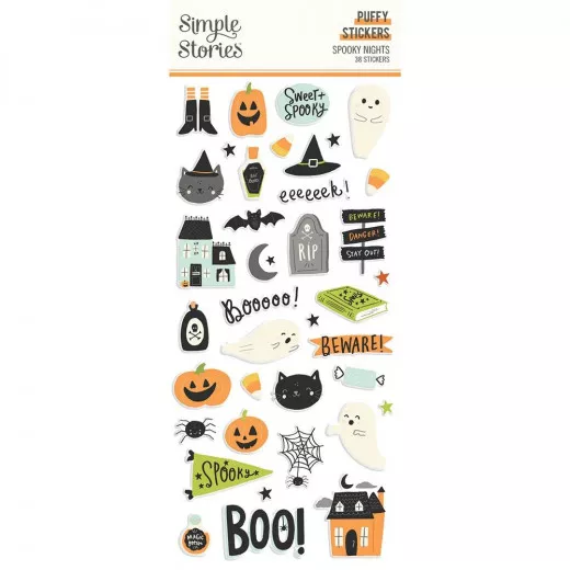 Simple Stories Puffy Sticker - Spooky Nights