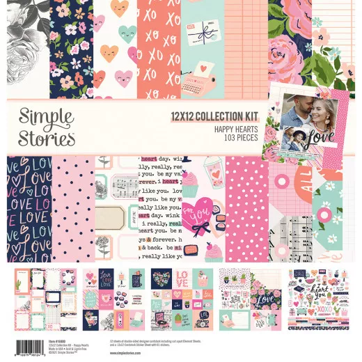 Simple Stories Happy Hearts 12x12 Collection Kit