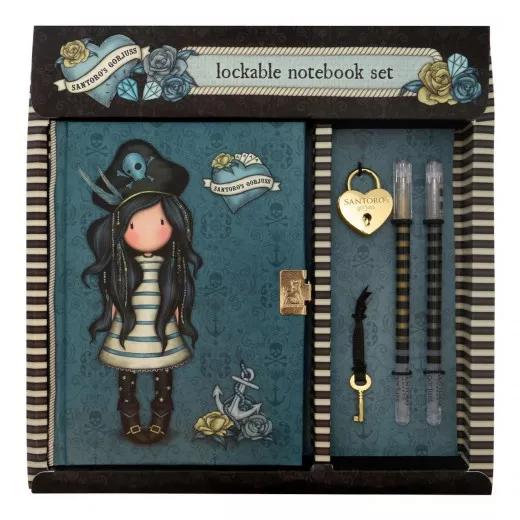 Gorjuss Journal Set Lockable Black Pearl