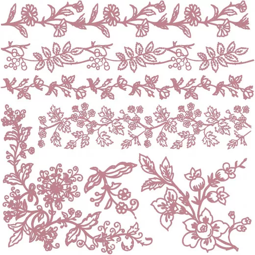 Prima Decor 12x12 Clear Stamps - Bold Branches