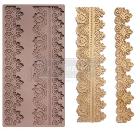 Prima Re-Design Decor Mould - Border Lace II