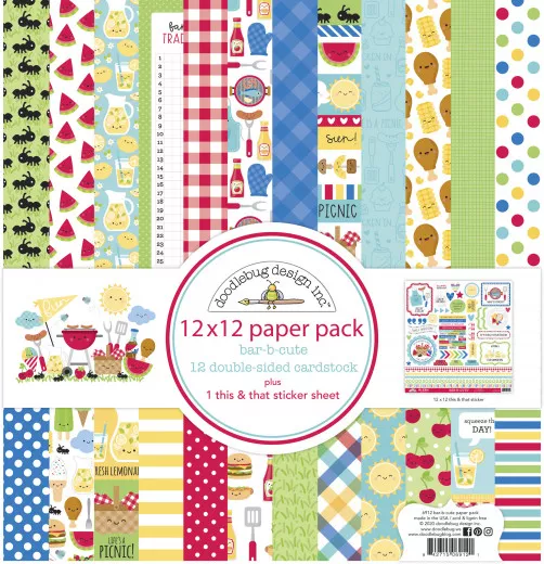 Bar-b-cute 12x12 Paper Pack