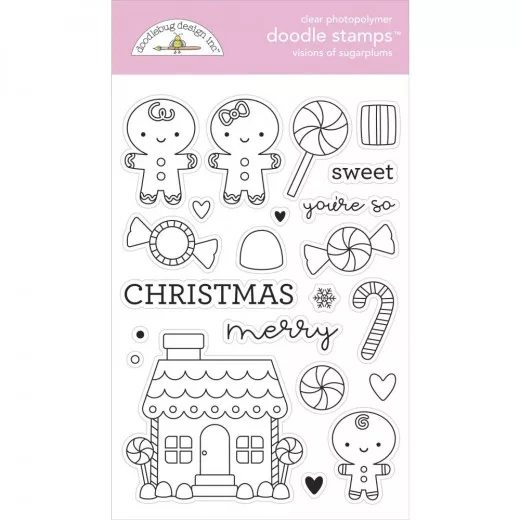 Doodle Clear Stamps - Visions Of Sugarplums