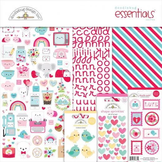 Lots Of Love 12x12 Essentials Page Kit