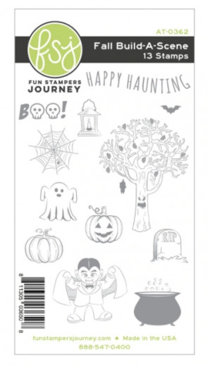 Fun Stampers Journey Rubber Stamps - Fall Build-A-Scene