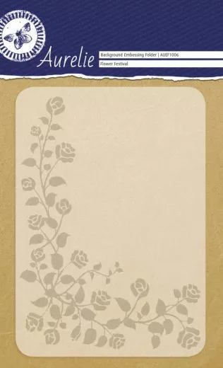 Embossing Folder - Flower Festival Background